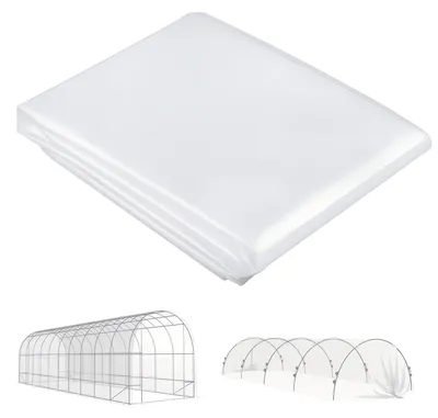 Productafbeelding van Kaszeil van PE, zeildoek voor het afdekken van planten, UV-bestendig, waterdicht, folie van 8 x 10 m.