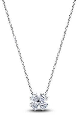 Produktbild von Kleeblatt Halskette Damen, 925er Silber von PANDORA Timeless