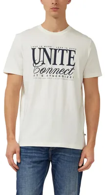 Produktbild von s.Oliver Herren T-Shirt – Regular Fit, Jersey, Frontprint, Crew Neck