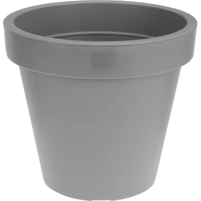 Produktbild von Blumentopf - grau - rund - Kunststoff - 30 cm - Blumentopfe