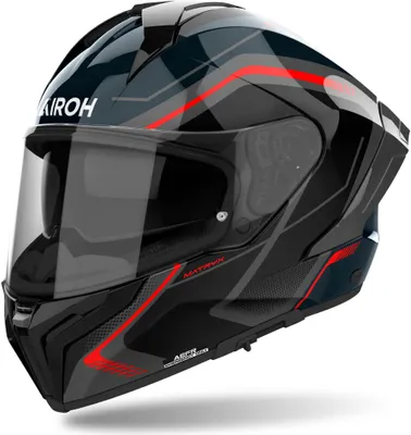 Zdjęcie produktu dla Kask AIROH Matryx Wide Red Black Grey Shiny rozmiar L