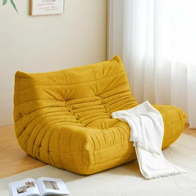 Produktbild von Sofa Liegesofa Couch Sessel sitz Wolke gelb 2er