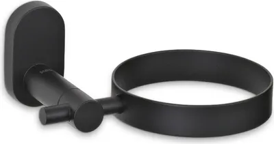 Immagine prodotto di Supporto per asciugacapelli, con supporto a parete, in acciaio inox, nero - Kela | Alessio