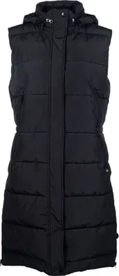 Produktbild von Misty Damen Langweste, wasserabweisend, wattiert, mit langen Reitschlitzen und versteckter Kapuze, 98 cm Länge