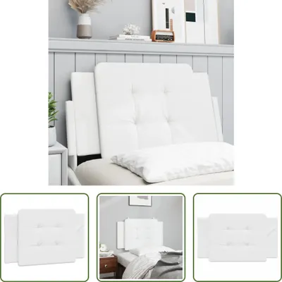 Immagine prodotto di The Living Store Cuscino per testiera bianco 80 cm in ecopelle