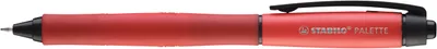Produktbild von Tintenroller mit Druckmechanik - STABILO PALETTE in rot - Strichbreite F (0,4 mm) - Einzelstift - Schreibfarbe rot
