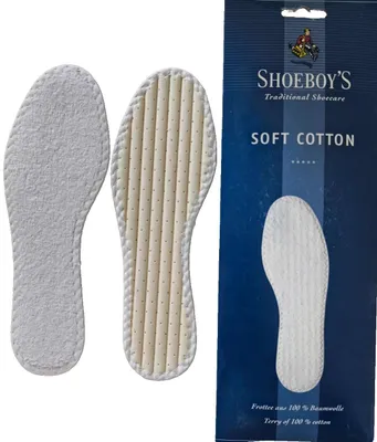 Produktbild von Soft Baumwolle Shoeboys 100% Baumwolle Barfußsohle Frischesohle Einlage Gr. 44