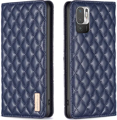 Produktbild von Xiaomi Poco M3 Pro Hülle, Elegant Bookstyle Flip Leder Kartenfächer Schutzhülle mit Ständer für Xiaomi Poco M3 Pro / Redmi Note 10 5G Blau