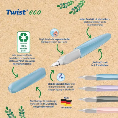 Produktbild von Pelikan 822213, Rose, Kartuschenfüllsystem, Gemischte Farben, Medium, Beidhändig, 1 Stück(e)