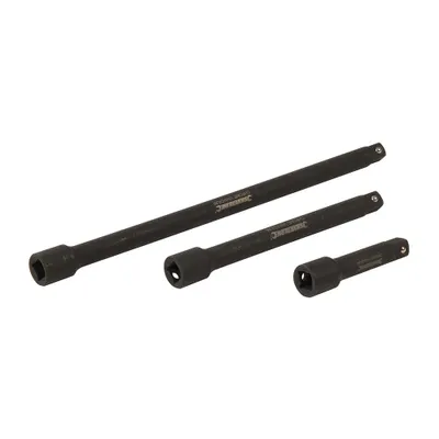 Produktbild von Silverline - Steckschlüssel-Verlängerungen für Schlagschrauber 3/8 Zoll, 3-tlg. Satz