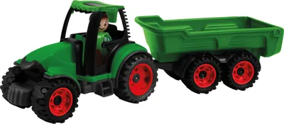 Produktbild von LENA®|Simm LENA Truckies Traktor mit Anhänger, In- & Outdoor