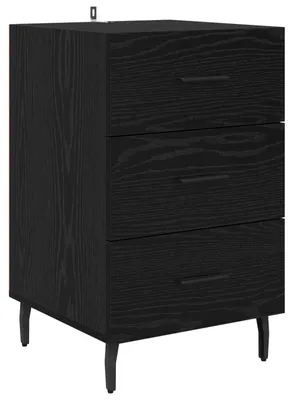 Image de Cabinet de chevet Chêne noir 40 x 40 x 66 cm Bois d'ingénierie