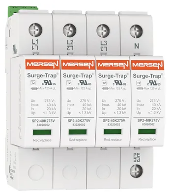 Image de Parafoudre Mersen type 2 40kA Uc275V 4+0 TNS STPT2-40K275V-4P
