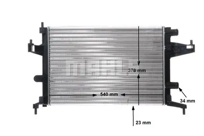 Produktbild von MAHLE CR 388 000S Kühler Wasserkühler Motorkühler für OPEL Corsa C Schrägheck (X01) Tigra TwinTop (X04) COMBO Kasten/Kombi COMBO Tour