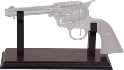 Produktbild von Pistolen-Ständer für Colts Holz mit Filz (ohne Colt)