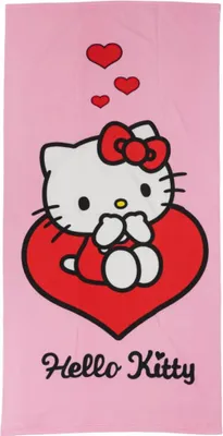 Produktbild von Hello Kitty Kinder Mikrofaser Strandtuch Handtuch Badetuch 70x140 cm