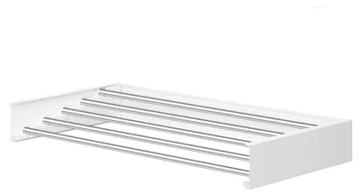 Produktbild von SONGMICS Wandtrockner ausziehbar, klappbarer Wäschetrockner mit 5 Stangen, platzsparend für innen und außen, 80 cm, weiß