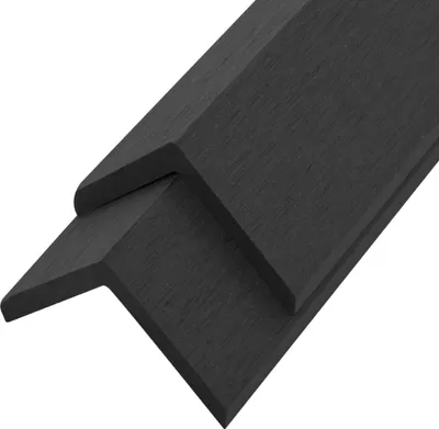 Produktbild von Winkelleisten 5 Stk. WPC 170 cm Schwarz