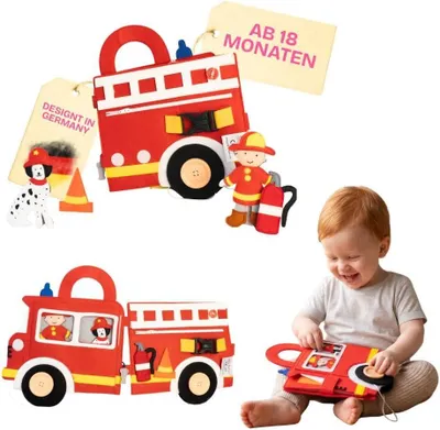 Image de Pompier en jouet, rouge, compact, pour enfants