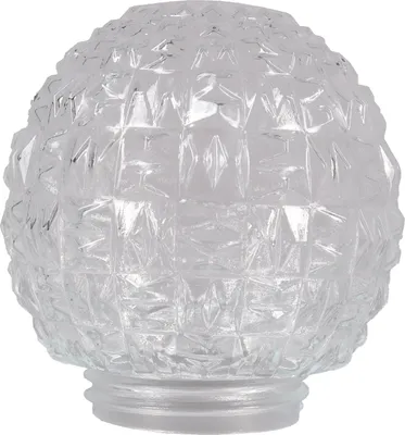 Image de Abat-jour en verre sphérique AL5563 clair avec filetage - d. 150/84,5 mm