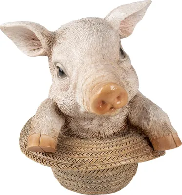 Produktbild von Clayre & Eef Figur Schwein 13x12x14 cm Rosa Kunststoff Schwein