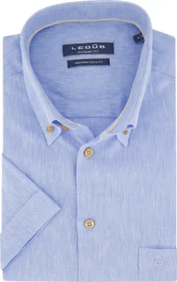 Produktbild von Ledub Hemd Modern Fit hellblau kurzarm