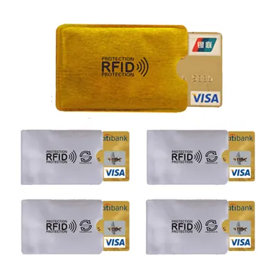 Produktbild von 5x RFID Schutzhülle Blocker NFC Datenschutz Abschirmung EC Karte Kreditkarte Kartenschutzhülle
