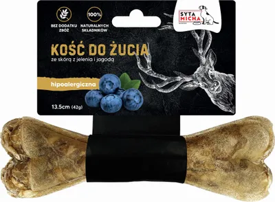 Produktbild von SYTA MICHA Hundeleckerli Hirschhautknochen und Beeren 135cm