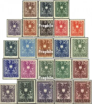 Produktbild von Briefmarken Österreich 1945 Mi 697-719 (kompl.Ausg.) Gefälligkeitsentwertung gestempelt Wappen