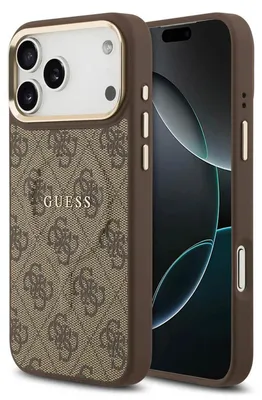 Immagine prodotto di Custodia per iPhone 17 Pro, Guess Hardcase 4G Classic MagSafe, marrone