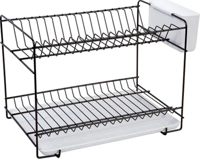 Produktbild von Sauvic Vintage Geschirrabtropfgestell Silber Silber One Size