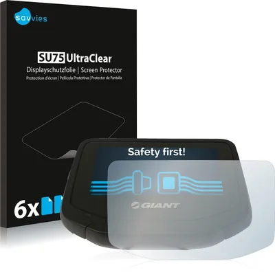 Produktbild von 6x Für Giant RideControl Evo Schutzfolie Savvies Displayschutz Display Schutz Folie Klar Transparent