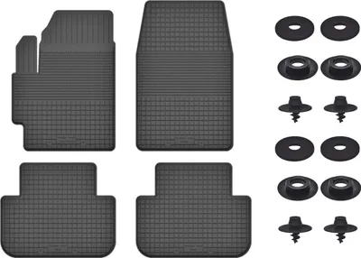 Produktbild von Gummimatten Mit Stoppern Für: Honda Civic Vii (2001-2005) Schwarz Set