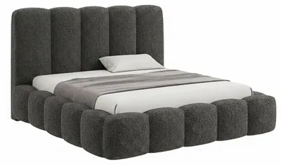 Produktbild von Polsterbett DreamLux Monarch 140 x 200 cm mit Lattenrost und Bettkasten Stoff Abriamo 8, KI-generiertes Bild