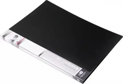 Image de Porte-documents A4 avec 30 pochettes en polypropylène noir