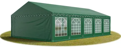 Produktbild von TOOLPORT Partyzelt Festzelt 5x10 m Garten-Pavillon PVC Plane 700 N in dunkelgrün Wasserdicht