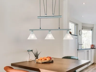 Produktbild von Trio Jojo-Balkenpendel 3xE14 max. opal matt weiss D:14cm