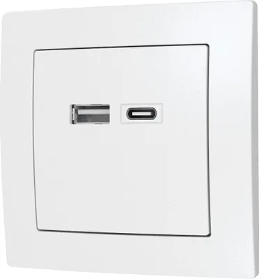 Obrázek produktu pro USB-Ladedose McPower ''Flair'', 2-fach, 3,4A, weiß