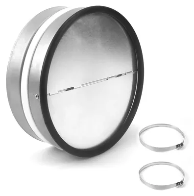 Obrázok produktu pre TRANKIELO® - Vsuvná klapka DN 150 mm - Ponorná oceľová konštrukcia, tesniace gumové tesnenie a technológia na zníženie hluku pre ventilačné systémy