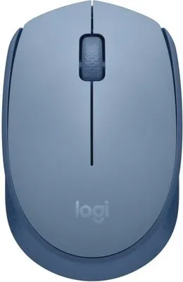 Image de Souris sans fil Logitech M171, Ambidextre, 2.4 GHz, 1000 DPI, Bleu gris