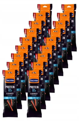 Produktbild von Tarczynski Protein Kabanossi Schinken 18x 80g - Cabanossi Scnack 32% Eiweiß