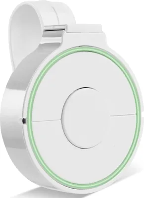 Image de HelpLine EASYKEY émetteur blanc avec clip, émetteur radio d'appel d'urgence, bouton d'appel d'urgence mobile pour seniors, bouton d'appel d'urgence alarme mobile pour set d'appel d'urgence de soins, système d'appel d'urgence à domicile, appel d'urgence interne
