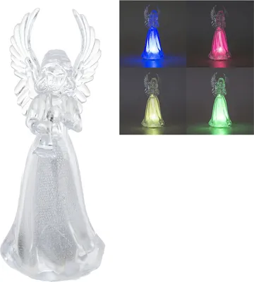 Immagine prodotto di Angelo luminoso in plastica 12 cm