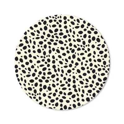 Produktbild von MuchoWow® Mauspad Mousepad Tiermuster - Punkte - Panther 20x20 cm - Mousepads - Maus Mat - Pad - Mausunterlage - Schreibtischmatte