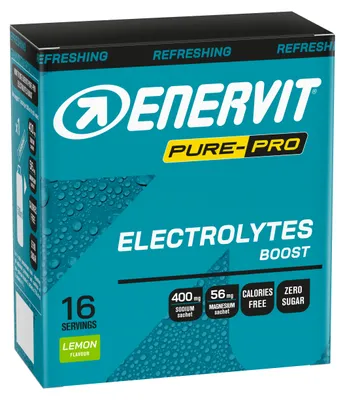 Image de Enervit Electrolytes Boost, Citron, 16 x 4 g