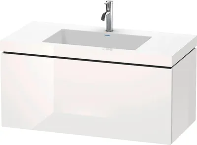 Produktbild von Waschtischunterbau L-CUBE m WT Vero Air 500x1000x480mm 1 HL ta sma 1 Hahnloch taupe supermatt