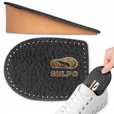 Produktbild von Sulpo Einlagen Fersenkissen Leder Schwarz 25 mm Größe M