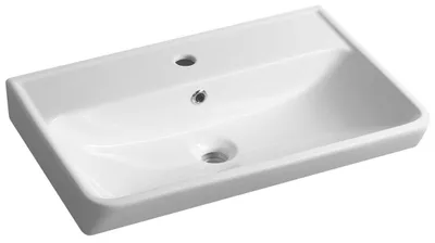 Produktbild von Bruckner NEON Keramik-Waschtisch 60x41,5cm, weiß