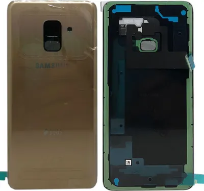 Produktbild von Samsung GH82-15557C Akkudeckel Deckel für Galaxy A8 A530F 2018 Klebepad Gold Neu