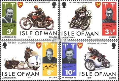 Produktbild von Briefmarken GB - Isle of Man 1974 Mi 40-43 (kompl.Ausg.) postfrisch Motorradrennen